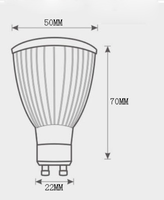 Foco LED COB con Casquillo de Aluminio MR16/GU5.3/GU10/E27 para Hogar, Oficina e Interiores