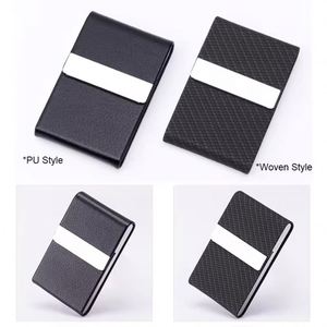 Oem Leather Business for <b>Men</b> or Women Metal Credit Name Card Case Holder Cards Sleeve - Product Image 6