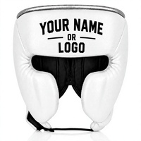 HOMIZON ENTERPRISES OEM ODM Protège-tête de boxe personnalisé en cuir de vachette véritable EVA PU, réglable, pour la lutte HE-HG-01