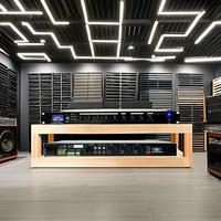 Amplificateur de mixage professionnel 1U équipé d'un microphone Bluetooth USB et FM 3, 70V/100V/4-16 Ohms.