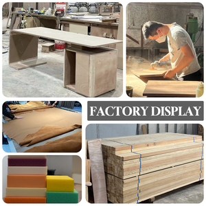 Escritorio Ejecutivo de Madera Sólida para <span class=keywords><strong>Oficina</strong></span> en Casa, con 4 Cajones y Almacenamiento - Product Image 4