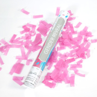 Lanceur de confettis pour révélation du sexe du bébé |   Confettis biodégradables roses et bleus pour décorations de révélation du sexe