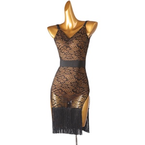 Ottlq304 esame artistico professionale gonna da <span class=keywords><strong>ballo</strong></span> latino abito con nappe per adulti Rumba Chacha gonna da <span class=keywords><strong>ballo</strong></span> abito da competizione - Product Image 4
