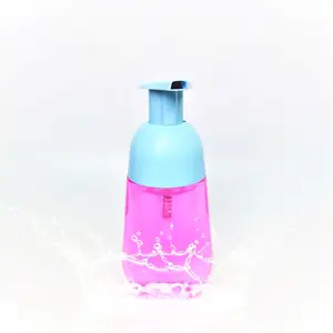 नई कीप धागा टोपी फोम पंप 210ml पीईटी बोतल हाथ धोने सफाई स्नान मूस अनुकूलित रंग