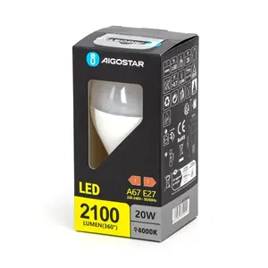Bombilla LED A67 E27 20W 4000K, luz blanca neutra, eficiente, duradera, ideal para iluminación general y ahorro de energía. - Product Image 1
