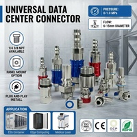 Raccords à déconnexion rapide 316L UQD conformes OCP G1/4 BSPP EPDM MTR 3.1 CE ISO Europe pour centre de données, alternative OEM directe