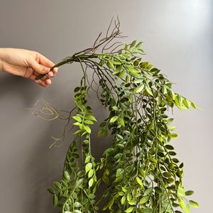 Ruijingsen - Hojas Artificiales de Granada Colgantes de 100 cm a 200 cm, Verde Oscuro, Verde Claro, Plástico, Decoración de Interiores - Product Image 4