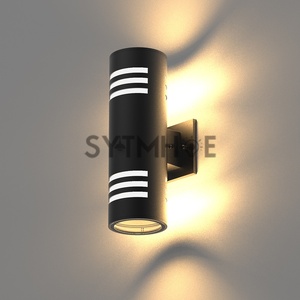 <span class=keywords><strong>2</strong></span> PCS Lumières de porche extérieur Immobilier IP65 Cylindre haut et bas Éclairage Led Cour Balcon Garage Applique murale extérieure - Product Image 2