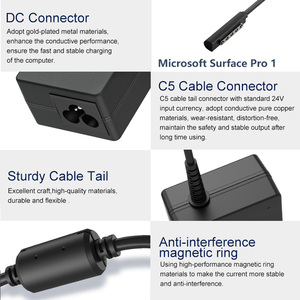 Offres Spéciales 45W 12V 3.6A remplacement adaptateur secteur pour ordinateur portable fonction PD pour Microsoft Surface 2/Surface <span class=keywords><strong>RT</strong></span>/Surface Pro AU/EU/US Sockets - Product Image 3