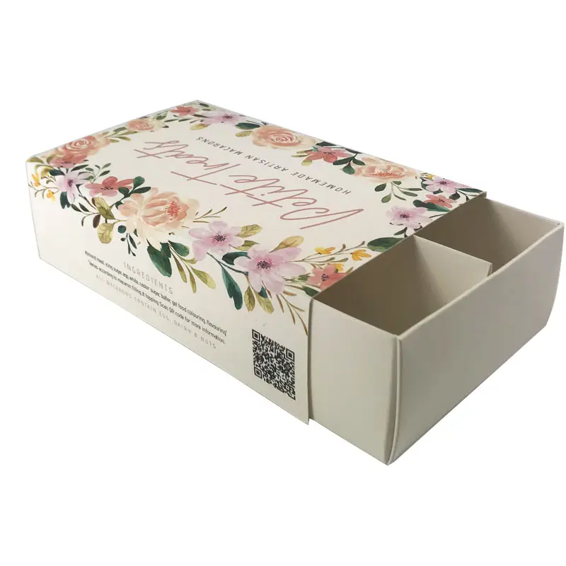 Vendita calda scatola regalo di caramelle di lusso per imballaggio scatole di carta per dessert disegno maccheroni con divisori