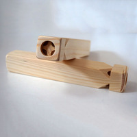 Solid Wood Train Whistle Flute Children's Musical Toy for Lung Capacity Training Wind Instrument Instrumental Tool