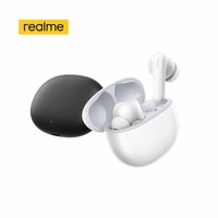 Audífonos Realme TechLife Buds TWS con Bajos Profundos 6.1, Carga Tipo-C, Resistencia al Agua IPX4, Indicador LED de Batería, AI ENC