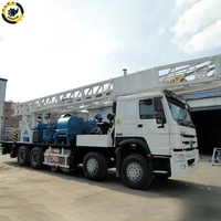 Prix des foreuses hydrauliques pour puits d'eau, machine de forage rotative RC montée sur camion tracteur diesel Sinotruk Howo 1000M