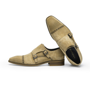 Men's Retro Frosted Casual Shoes Fashion <b>Matte</b> Business Formal Working Leather Shoes for Men - Product Image 1