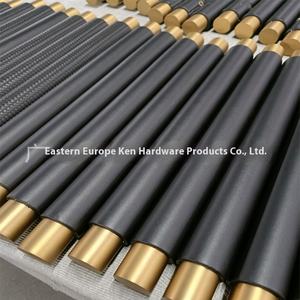 <span class=keywords><strong>Oken</strong></span> Hardware Poignée de porte coulissante haut de gamme dans le hall de l'hôtel de luxe Design moderne Porte en verre en cuir PU en acier inoxydable Grande poignée - Product Image 2