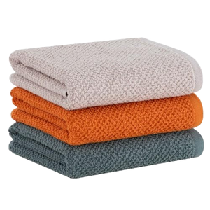 Serviettes de cuisine en coton tricoté, couleur unie, forme rectangulaire, écologiques, lavables en machine - Product Image 1