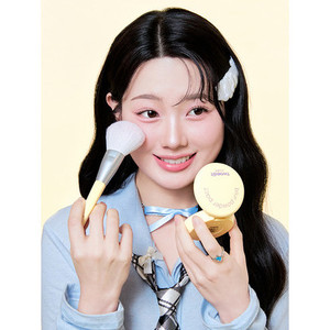 Luna ensemble de pinceaux à poudre plat de haute qualité 5 pièces pinceaux de maquillage pour les lèvres des joues sourcil Eyeliner poignée Durable" - Product Image 1