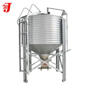 Poultry Farming Granaries Chickens Feed Silos Automatic Broilers And Pigs Feeding Systems