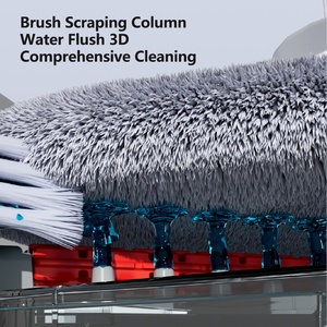 Mocio pieghevole <span class=keywords><strong>con</strong></span> palo in acciaio a secco e bagnato per la pulizia del pavimento <span class=keywords><strong>con</strong></span> doppi serbatoi d'acqua 360 mocio per tutti i pavimenti - Product Image 4