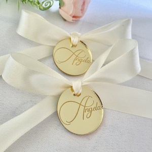 Etichette Personalizzate in Acrilico a Specchio per Compleanni e <span class=keywords><strong>Bomboniere</strong></span> di Cioccolato - Product Image 6