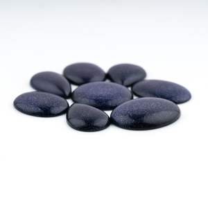Cabujones de piedra solar azul de formas mixtas de 25-35 mm, gemas naturales pulidas para la fabricación de joyas, gemas sueltas DIY - Product Image 4