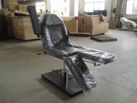 Table de massage hydraulique portable avec cadre métallique, hauteur réglable, dossier et repose-jambes pour institut de beauté, spa, hôtel, salle de sport