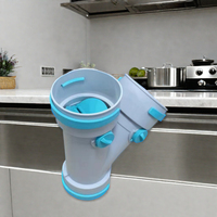 Raccord en T oblique pour tuyau PE 110-110-110, connecteur 3 voies pour conduit de ventilation, raccord de tuyauterie CVC pour système de ventilation