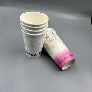Factory Wholesale <b>Disposable</b> 8 Oz Coffee Paper <b>Cups</b> with Custom Printed Logo Single & Double Wall Coffee Paper <b>Cups</b> - Product Image 5