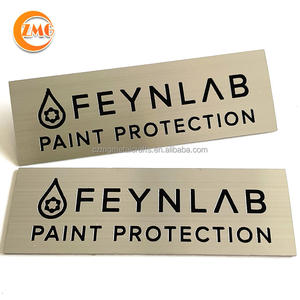 도매 레이저 컷 새틴 nickle 도금 자기 접착 금속 명판 - Product Image 5