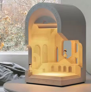 Lámpara de cera de cemento para velas, lámpara de aromaterapia, lámpara de cera fundida, lámpara de yeso Pantheon para derretir velas, luz de noche de lujo, regalo. - Product Image 1