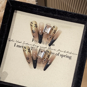 10 Uds. Colores al por mayor todo tipo <span class=keywords><strong>de</strong></span> estilos superventas hermoso lujo personalizado hecho a mano prensa en las <span class=keywords><strong>uñas</strong></span> - Product Image 5