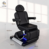 Fauteuil de spa électrique de luxe pour soins du visage, table de traitement pour clinique esthétique, chaise de massage pour soins des pieds pour salon de beauté