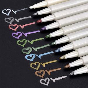 Marcadores de Pintura Artística Metálicos Multicolores, Rotuladores de Pintura Decorativa, Juego de Rotuladores de Colores para Niños, Juego de Dibujo Artístico - Product Image 1