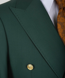 Smoking da sposa personalizzato sposo Business Party abito maschile Slim Fit Blazer formale <span class=keywords><strong>abiti</strong></span> da ballo da <span class=keywords><strong>uomo</strong></span> <span class=keywords><strong>abiti</strong></span> <span class=keywords><strong>verde</strong></span> scuro - Product Image 3
