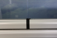 Panorámica sin marco puertas correderas plegables de acordeón de ventana de vidrio como de Balcón de aluminio ventana con super transparente ver