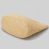 Sac fourre-tout d'été en papier de paille naturelle Maroc Femmes Ouvert Raphia Crossbody Handbags Madagascar for Beach