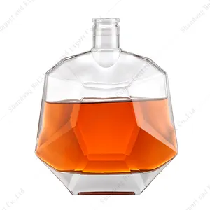 Garrafas de vidro 500ml, garrafa de vidro de marca, tampa de rolha transparente, personalizada de luxo para xo & marca