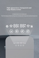 Toilette intelligente intégrée avec mouvement de la buse pour le nettoyage et fonction d'air chaud réglable