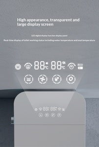 Inodoro inteligente integrado con movimiento <span class=keywords><strong>de</strong></span> la boquilla para limpieza y función <span class=keywords><strong>de</strong></span> aire caliente ajustable - Product Image 5