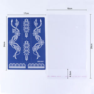 GP personalizzato autoadesivo in PVC serigrafia Mesh <span class=keywords><strong>Stencil</strong></span> trasferisce funzione temporanea per la stampa di Body Art - Product Image 4