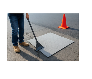 Parche de Reparación de Carreteras Ultra Resistente Safe Skys, Impermeable, Ignífugo, para Superficies de Asfalto y Concreto, de Alta Resistencia, Autoadhesivo - Product Image 3