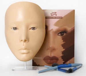 Maquillage pratique artefact modè<span class=keywords><strong>le</strong></span> masque novice débutant muguet véritable cuir de Silicone faux visage plein visage maquillage pratique panneau - Product Image 1
