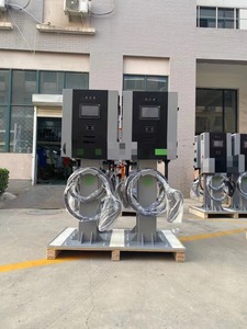 สถานีชาร์จรถยนต์ไฟฟ้าแบบติดตั้งบนพื้น New Sixpence ขนาด 20kw 30kw 40kW รองรับ CCS GBT CHAdeMO 100A มาตรฐานกันน้ำ IP54 - Product Image 3