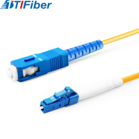 Kabel Jumper jaket PVC 1m & 5m, kabel Jumper jaket PVC Mode tunggal dupleks LC SC UPC SM SX 2.0mm kualitas tinggi