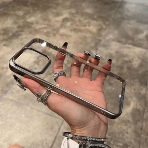 <span class=keywords><strong>Funda</strong></span> para Teléfono <span class=keywords><strong>13</strong></span>, X con Diseño Transparente Electrochapado, Protección Antigolpes, Corazón Colorido para 16 Pro, 15 Pro Max - Product Image 4