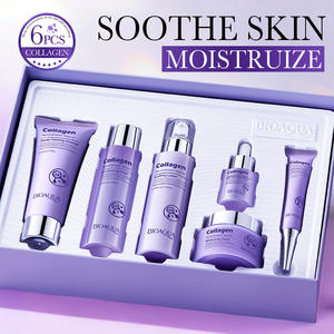 Vente en gros Ensemble de revitalisants hydratants <span class=keywords><strong>anti</strong></span>-âge pour le visage au collagène et à l'acide hyaluronique biologiques pour peau normale - Product Image 1