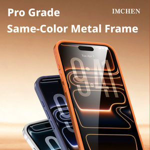 Coque de téléphone ultra-fine en métal anti-chute avec support magnétique rotatif pour iPhone 17 Pro Max et iPhone 17 Pro - Product Image 3