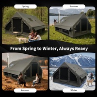 Tente de glamping de luxe pour 8 à 12 personnes, 4 saisons, en Oxford 600D, tente gonflable imperméable pour le glamping en plein air, à vendre