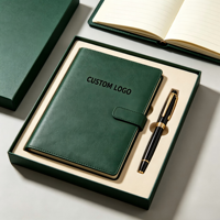 Ensemble de carnets A5 personnalisables à couverture rigide avec service de personnalisation du logo pour cadeaux de la Chambre de Commerce et de l'Industrie