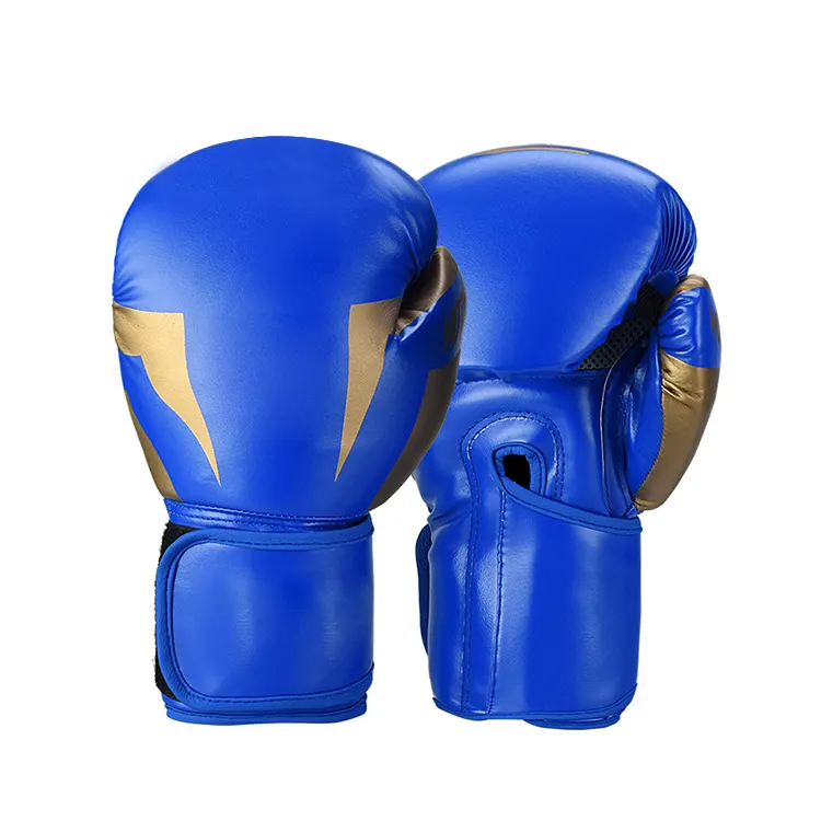 ZHOYA SPORT Metallic Shades Cowhide Leather Boxing Gloves Men Lace-up Fastening Boxing Gloves MMA Training Boxing Glovers